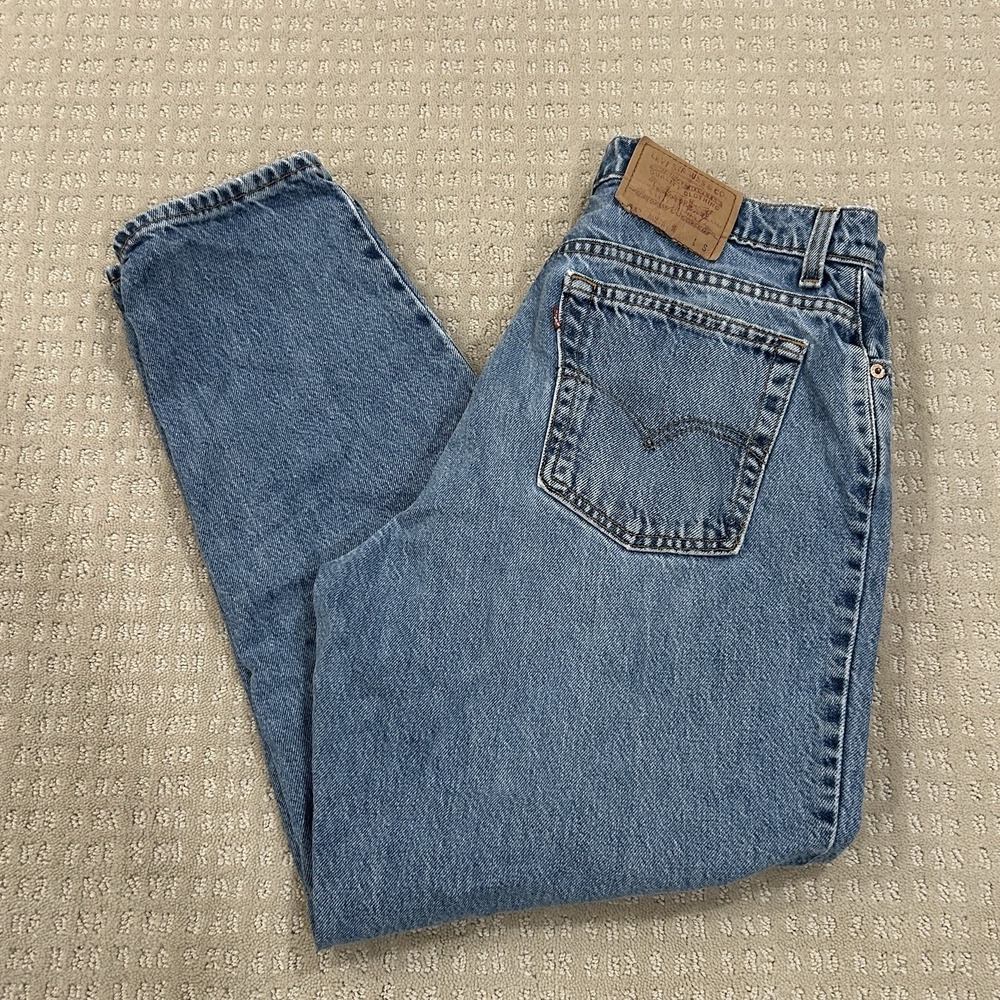 Vintage Levi's 90s 551 Women's Denim Jeans Tapered Leg 16 Short